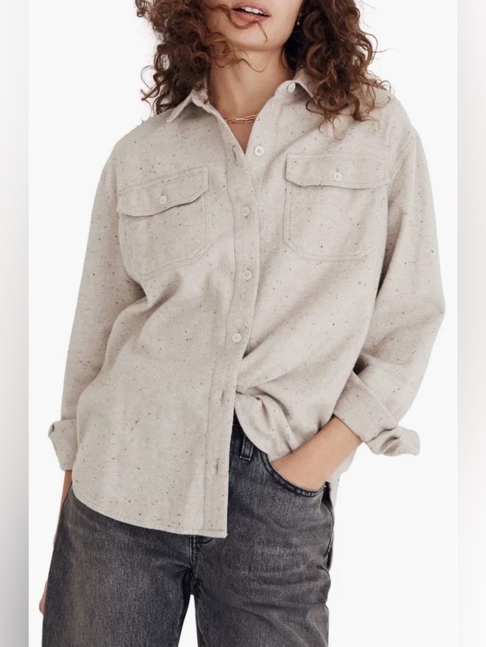 Madewell - Donegal Flannel Kentwood Oversize Shirt Jacket